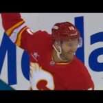 Flames' Jonathan Huberdeau Uses Shoulder To Redirect Puck Past Ivan Fedotov