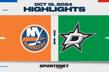 NHL Highlights | Islanders vs. Stars - October 12, 2024