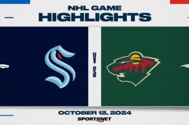 NHL Highlights | Kraken vs. Wild - October 12, 2024