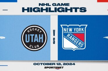 NHL Highlights | Utah HC vs. Rangers - October 12, 2024