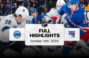 Utah Hockey Club at Rangers | October 12, 2024 | NHL Full Game Highlights