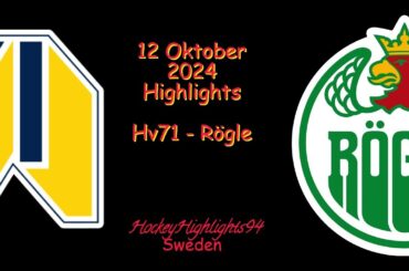 HV71 VS RÖGLE | 12 OKTOBER 2024 | SHL | HIGHLIGHTS