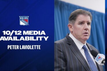 NYR vs UTA: Peter Laviolette Postgame Media Availability | Oct. 12, 2024