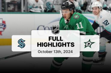 Kraken at Stars | October 13, 2024 | NHL Full Game Highlights