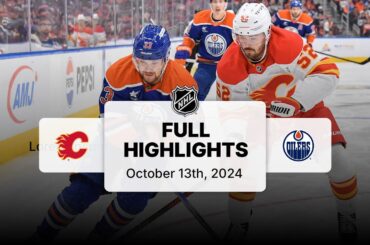 Flames at Oilers | October 13, 2024 | NHL Full Game Highlights