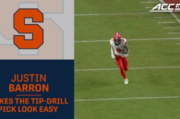 Syracuse's Justin Barron Makes The Tip-Drill Pick Look Easy