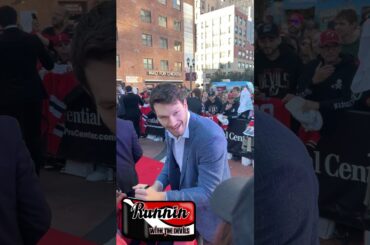 Brett Pesce NJ Devils Signs Autographs On Red Carpet #njdevils #shortsvideo #shorts