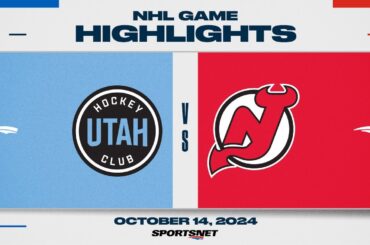 NHL Highlights | Devils vs. Utah HC - October 14, 2024