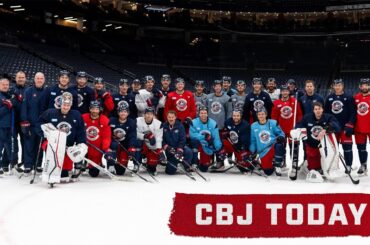 Guy Gaudreau Visits Blue Jackets Practice 💙❤️ | CBJ Today