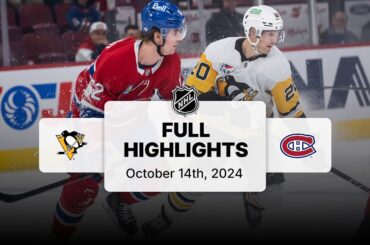 Penguins at Canadiens | October 14, 2024 | NHL Full Game Highlights