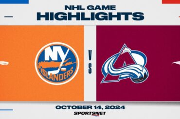 NHL Highlights | Islanders vs. Avalanche - October 14, 2024