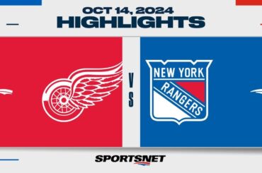 NHL Highlights | Red Wings vs. Rangers - October 14, 2024