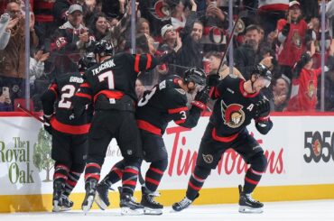 Scoring chaos in Ottawa! 🚨 Drake Batherson and Thomas Chabot light the lamp 19 seconds apart!