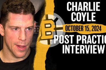 Boston Bruins Forward Charlie Coyle On Making Improvements Before Team's West Coast Trip