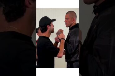 Alex pereira faces off with NHL's Sean Durzi  #ufc #mma #ufc307 #alexpereira