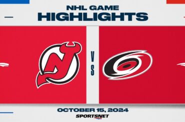 NHL Highlights | Devils vs. Hurricanes - October 15, 2024