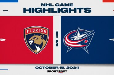 NHL Highlights | Panthers vs. Blue Jackets - October 15, 2024