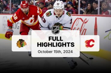 Blackhawks at Flames | October 15, 2024 | NHL Full Game Highlights