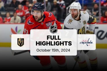 Golden Knights at Capitals | October 15, 2024 | NHL Full Game Highlights