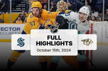 Kraken at Predators | October 15, 2024 | NHL Full Game Highlights