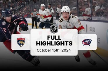 Panthers at Blue Jackets | October 15, 2024 | NHL Full Game Highlights