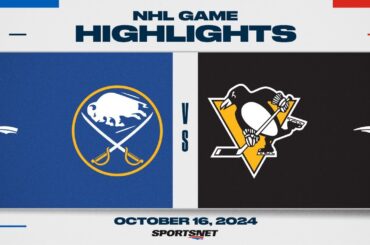 NHL Highlights | Sabres vs. Penguins - October 16, 2024