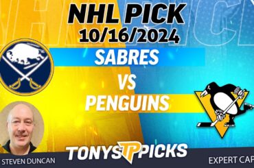 Buffalo Sabres vs Pittsburgh Penguins 10/16/24 NHL Picks & Predictions by Steven Duncan,