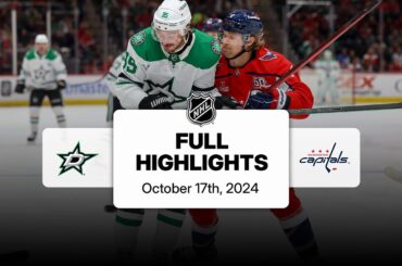 Stars at Capitals | October 17, 2024 | NHL Full Game Highlights