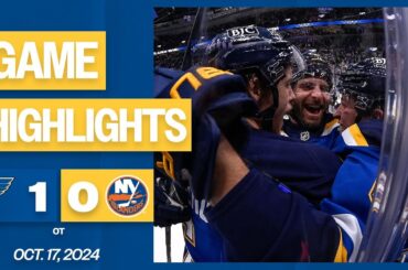 Game Highlights: Blues 1, Islanders 0 (OT)