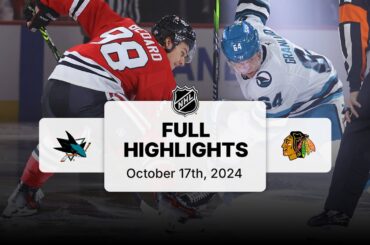 Sharks at Blackhawks | October 17, 2024 | NHL Full Game Highlights