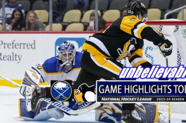 Pittsburgh Penguins vs Buffalo Sabres Full Highlights | 2024 NHL Season