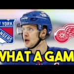 PANARIN WAS DOMINANT... New York Rangers vs Detroit Red Wings Game Recap & Reaction!