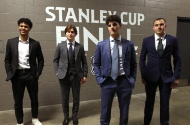 Top NHL Draft prospects go BTS at Game 2 of the Stanley Cup Final