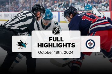 Sharks at Jets | October 18, 2024 | NHL Full Game Highlights