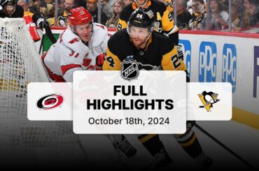 Hurricanes at Penguins | October 18, 2024 | NHL Full Game Highlights