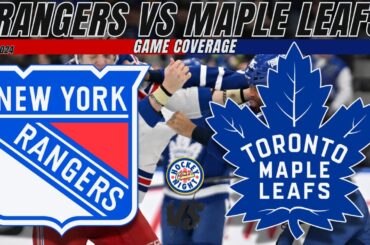 NEW YORK RANGERS vs TORONTO MAPLE LEAFS Live NHL Hockey Night in Canada!