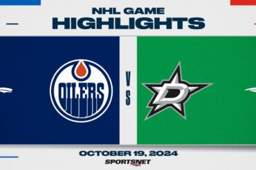 NHL Highlights | Oilers vs. Stars - October 19, 2024