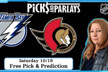 Tampa Bay vs Ottawa - NHL Free Pick Saturday 10/19/24 | Picks And Parlays