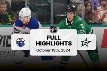 Oilers at Stars | October 19, 2024 | NHL Full Game Highlights