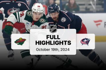 Wild at Blue Jackets | October 19, 2024 | NHL Full Game Highlights