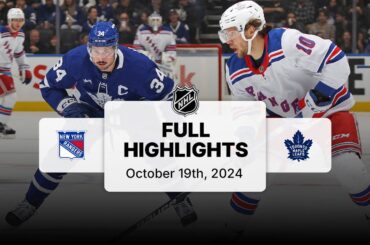 Rangers at Maple Leafs | October 19, 2024 | NHL Full Game Highlights