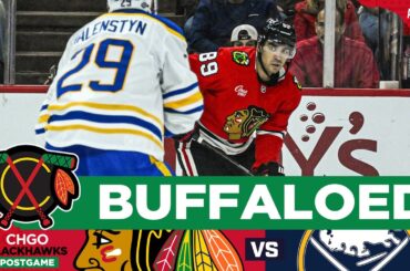 Smith, Reichel shine as Chicago Blackhawks fall short to Sabres | CHGO Blackhawks POSTGAME Podcast