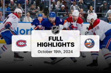 Canadiens at Islanders | October 19, 2024 | NHL Full Game Highlights