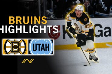 Bruins Highlights: Boston, Utah Battle In Overtime For Inaugural Meeting