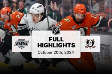 Kings at Ducks | October 20, 2024 | NHL Full Game Highlights