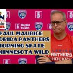 Paul Maurice, Florida Panthers Morning Skate vs. Minnesota Wild