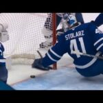 Maple Leafs' Anthony Stolarz Makes Sensational Goal-Line Stop vs. Lightning