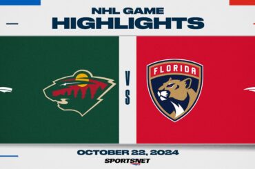 NHL Highlights | Wild vs. Panthers - October 22, 2024