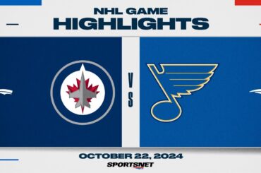 NHL Highlights | Jets vs. Blues - October 22, 2024