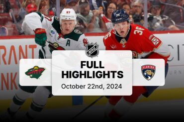 Wild at Panthers | October 22, 2024 | NHL Full Game Highlights